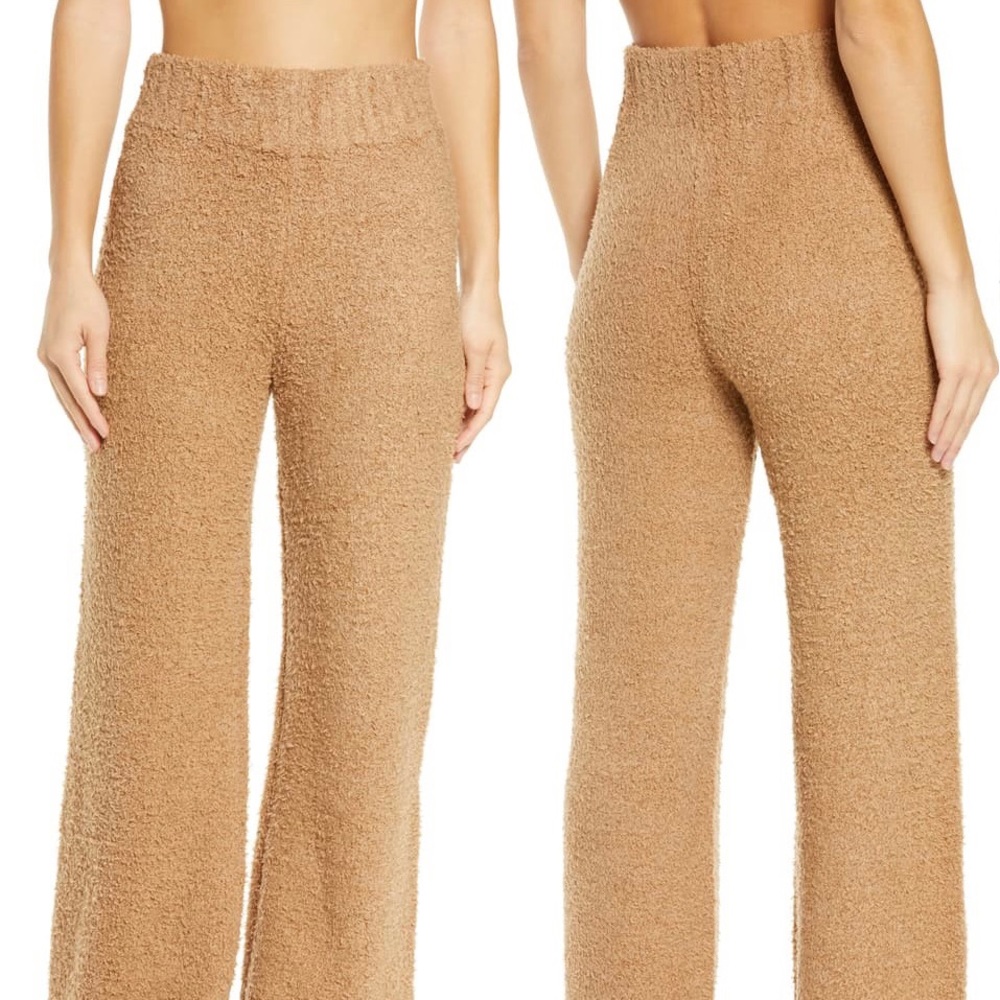 SKIMS Cozy Knit Pants - Camel